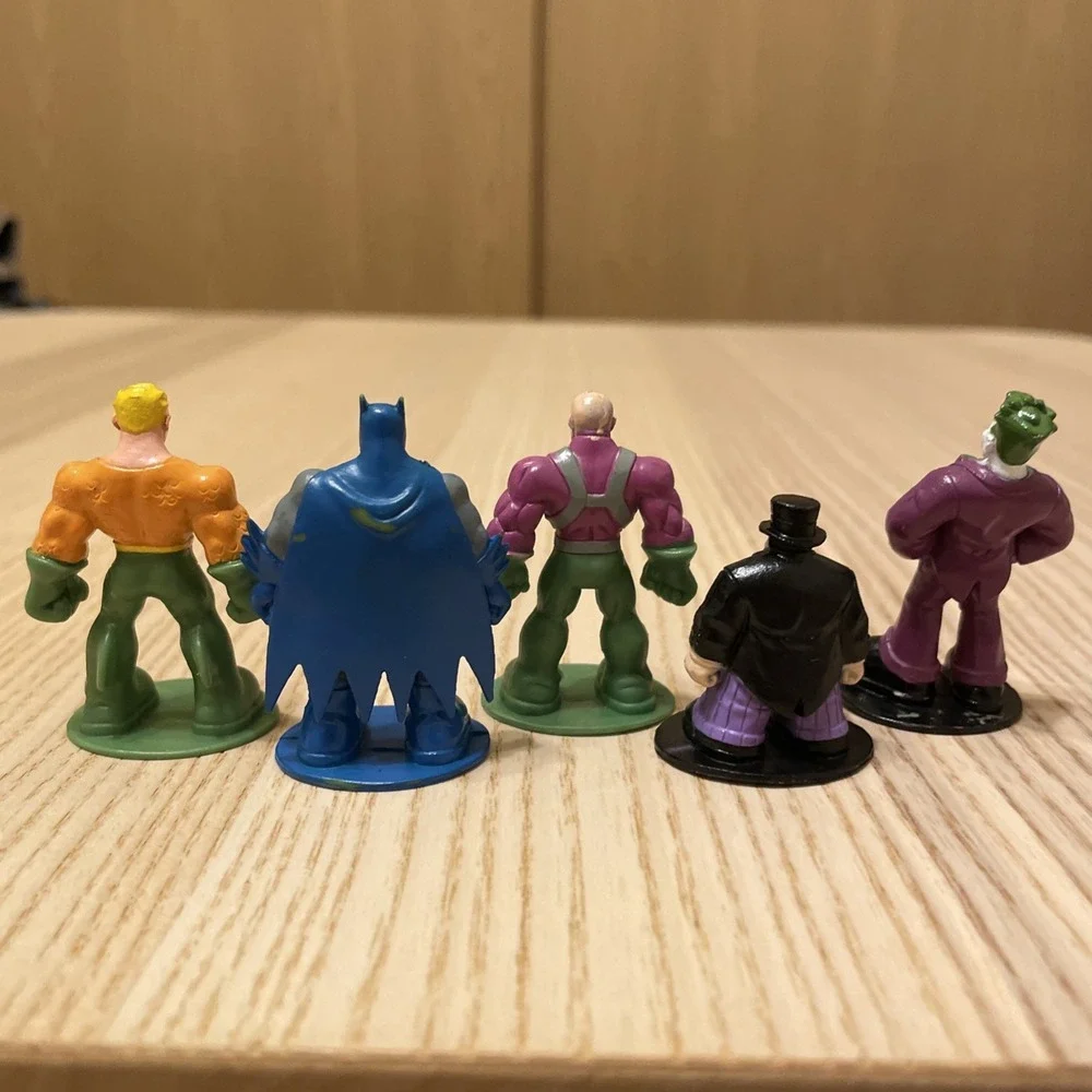 DC Comics Batman Joker Aquaman Penguin Lex Luthor Mini PVC Figures Lot 5